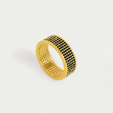 Petit Pavé Thick Stacking Ring