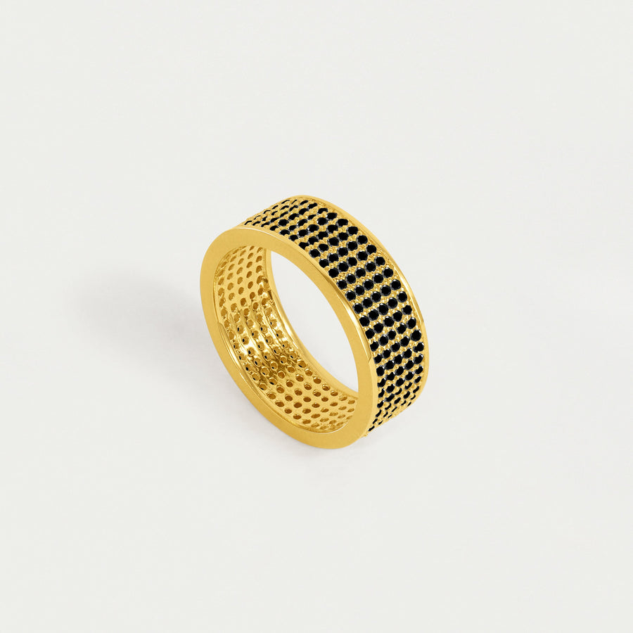 Petit Pavé Thick Stacking Ring