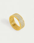 Petit Pavé Thick Stacking Ring