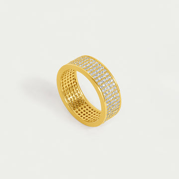 Petit Pavé Thick Stacking Ring