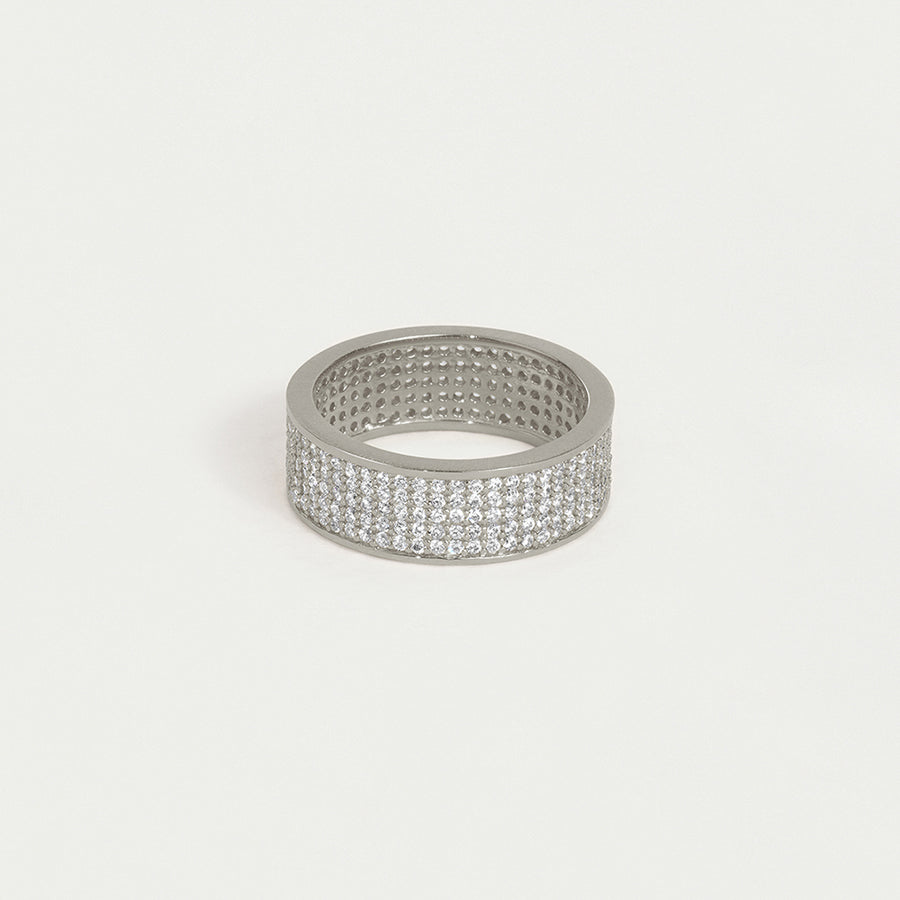 Petit Pavé Thick Stacking Ring