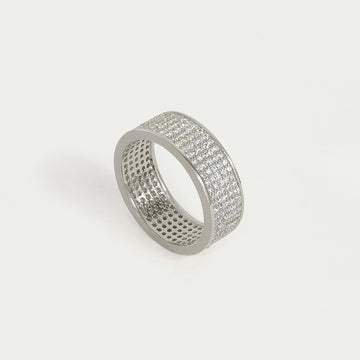 Petit Pavé Thick Stacking Ring