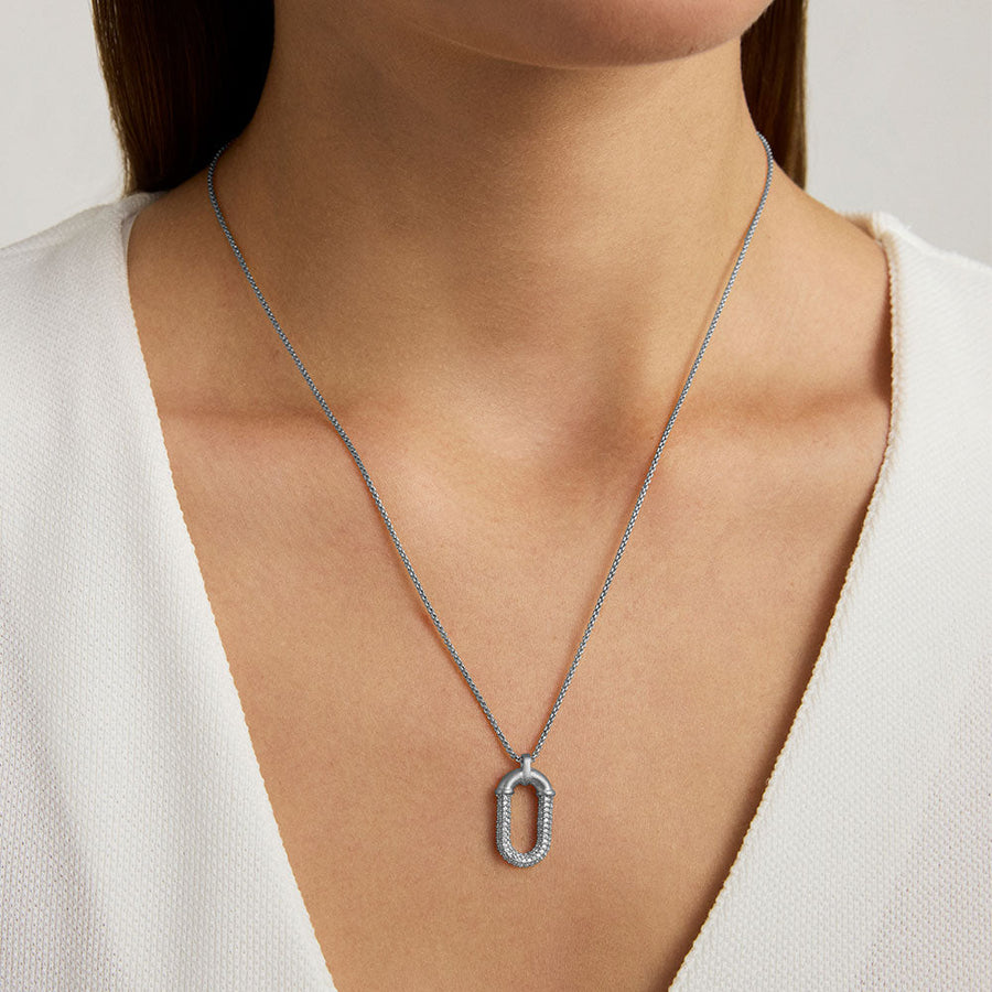 Solene Pavé Pendant Necklace