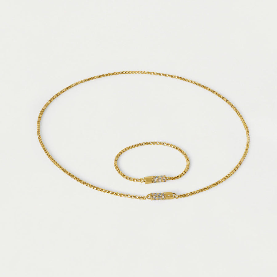 Juliette Pavé Station Necklace