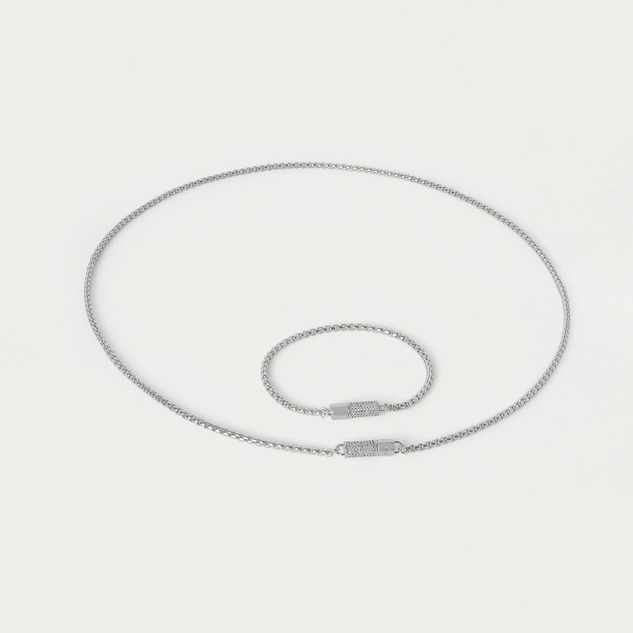 Juliette Pavé Station Necklace