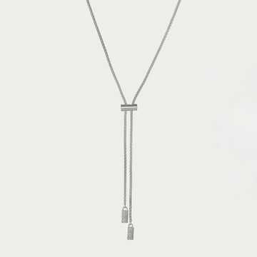 Juliette Pavé Lariat Necklace