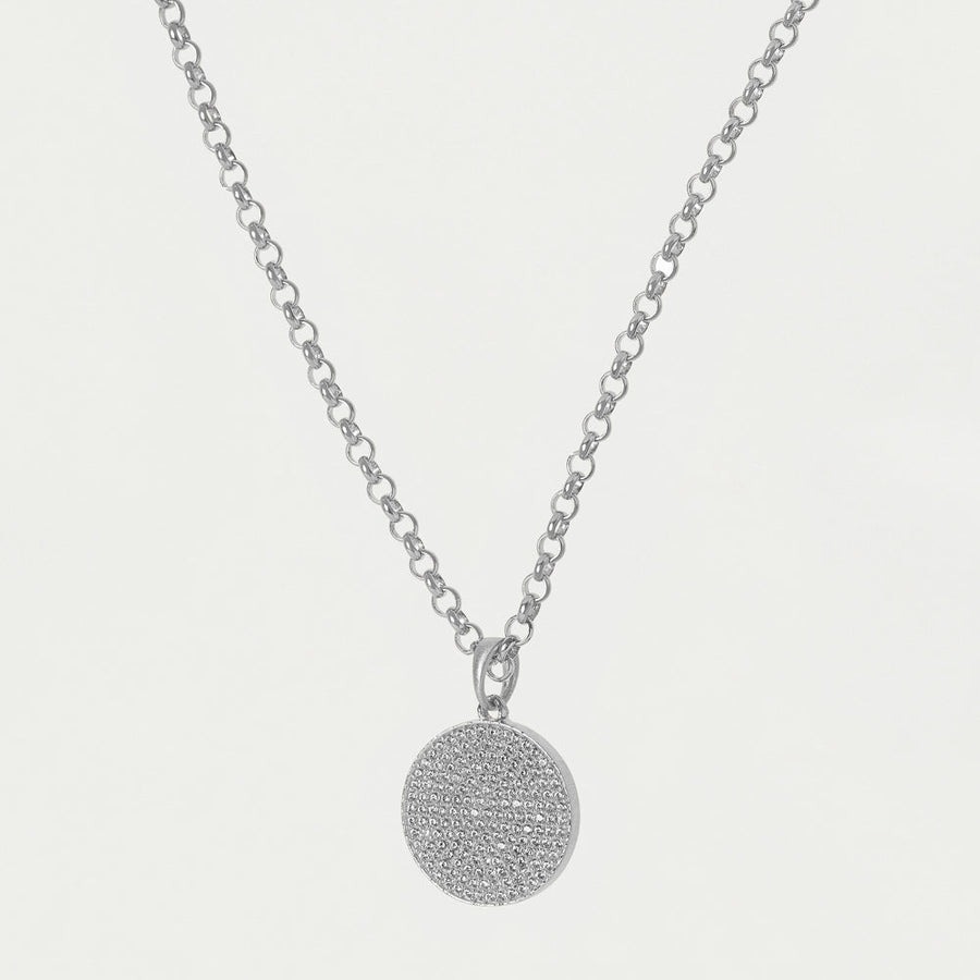 Mirabeaux Pave Long Pendant Necklace