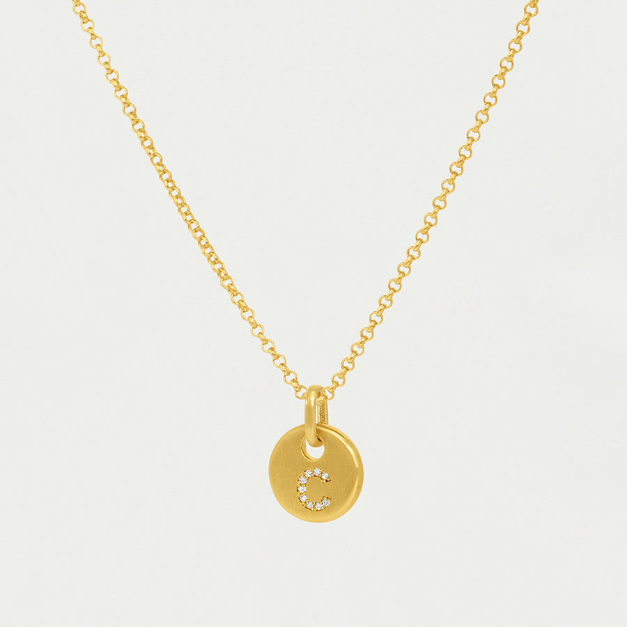 Pavé Initial Necklace