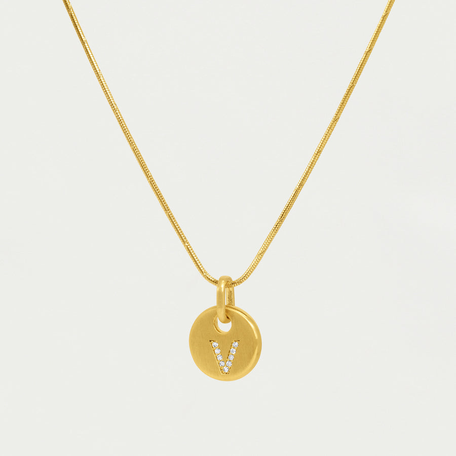 Pavé Initial Necklace