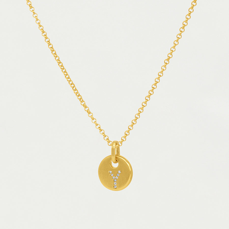 Pavé Initial Necklace