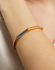 Signature Revival Hinge Gemstone Bangle