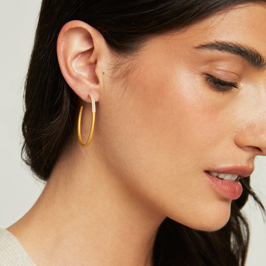 Signature Pave Hoops