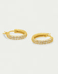 Signature Pavé Huggie Hoops