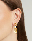 Manhattan Chain Link Mini Drop Earrings
