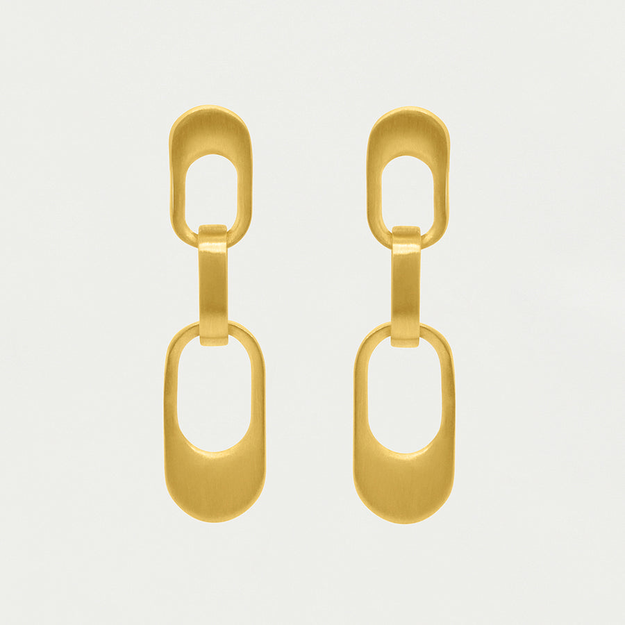 Manhattan Chain Link Mini Drop Earrings