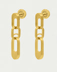 Manhattan Chain Link Mini Drop Earrings