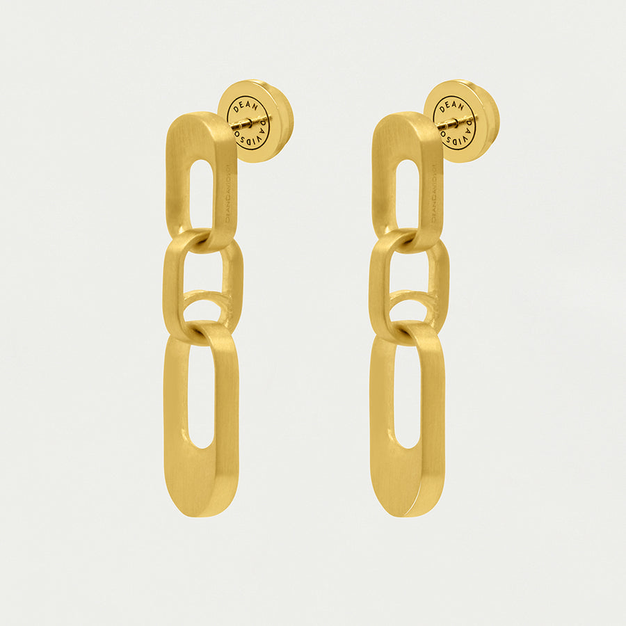 Manhattan Chain Link Mini Drop Earrings