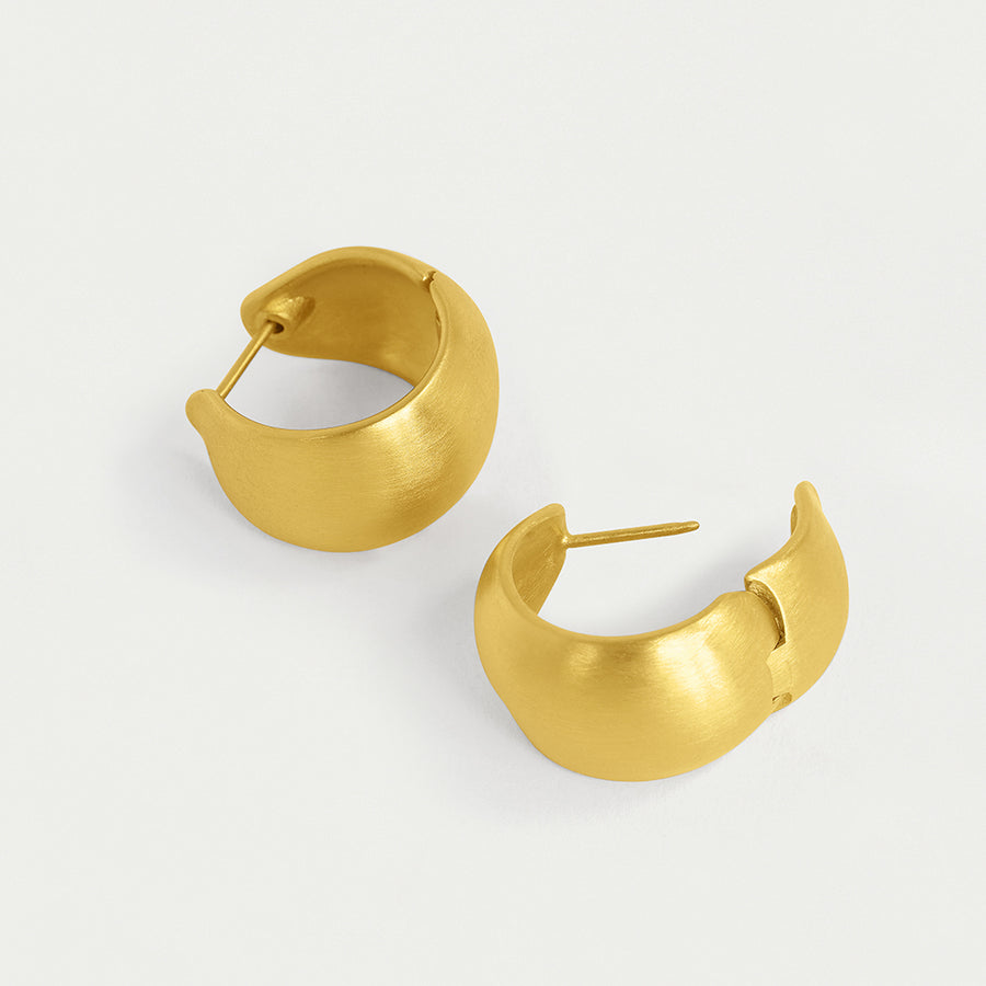 Flow Huggie Hoop Earrings