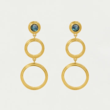 Signet Triple Drop Earring