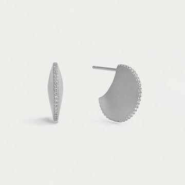 Petit Pave Disc Earrings