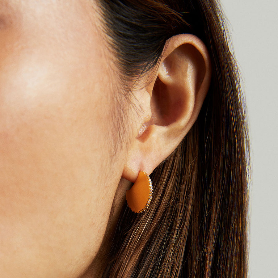 Petit Pave Disc Earrings