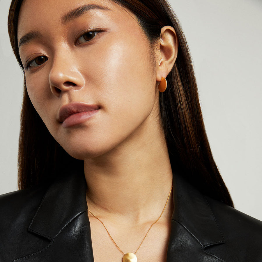 Petit Pave Disc Earrings