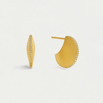 Petit Pave Disc Earrings