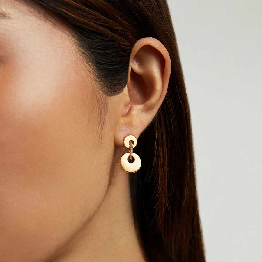 Petit Pave Mini Drop Earrings