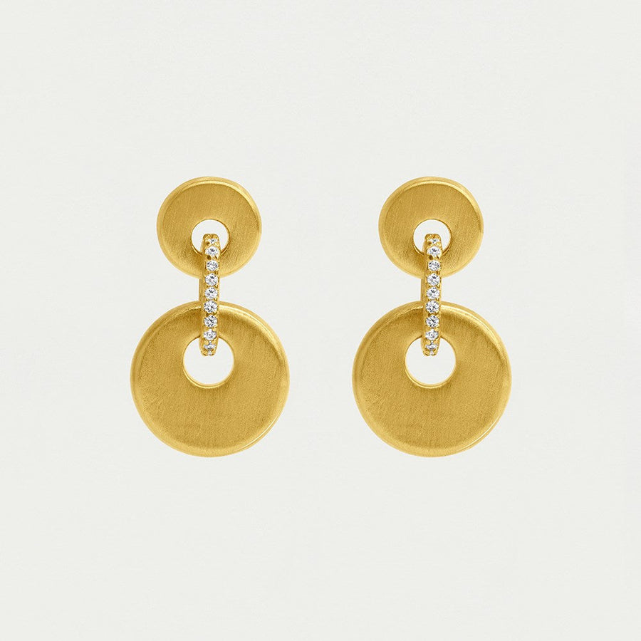 Petit Pavé Mini Drop Earrings