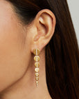 Petit Pavé Statement Drop Earrings