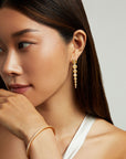 Petit Pavé Statement Drop Earrings