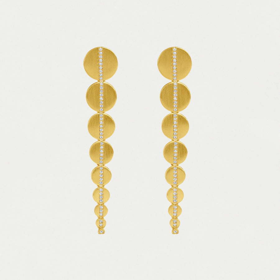 Petit Pavé Statement Drop Earrings