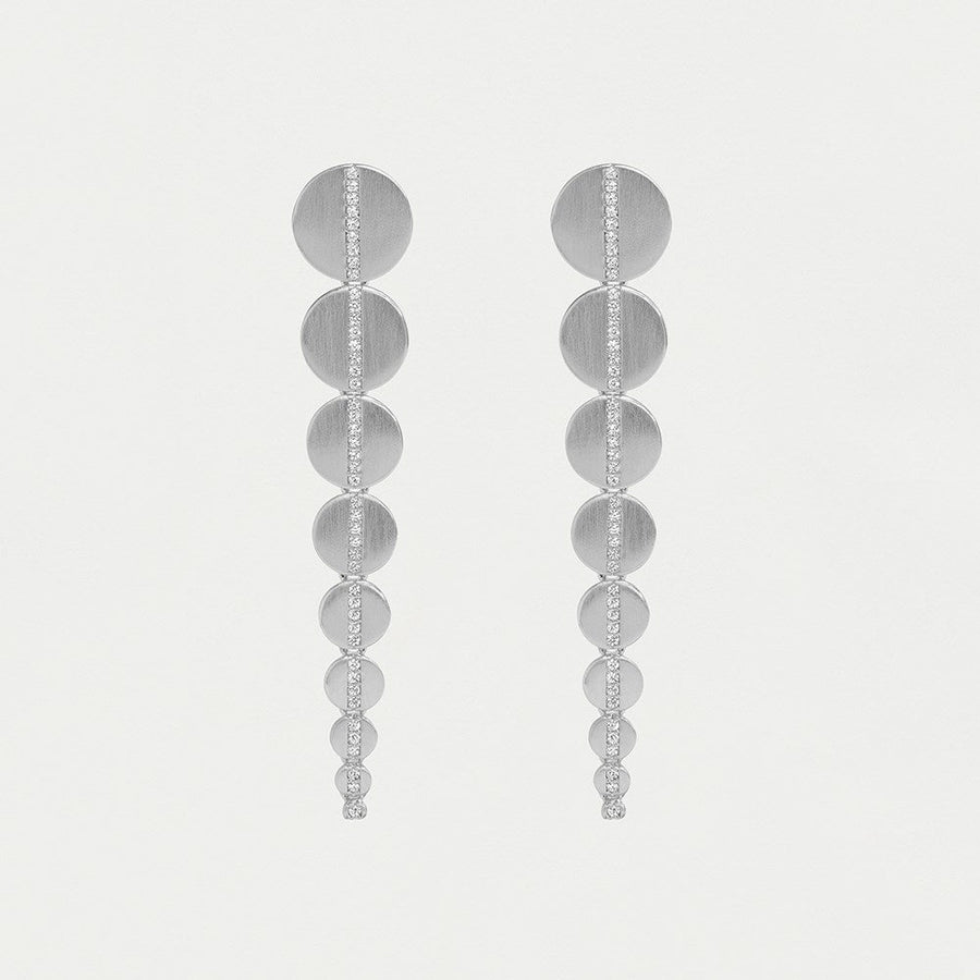 Petit Pavé Statement Drop Earrings