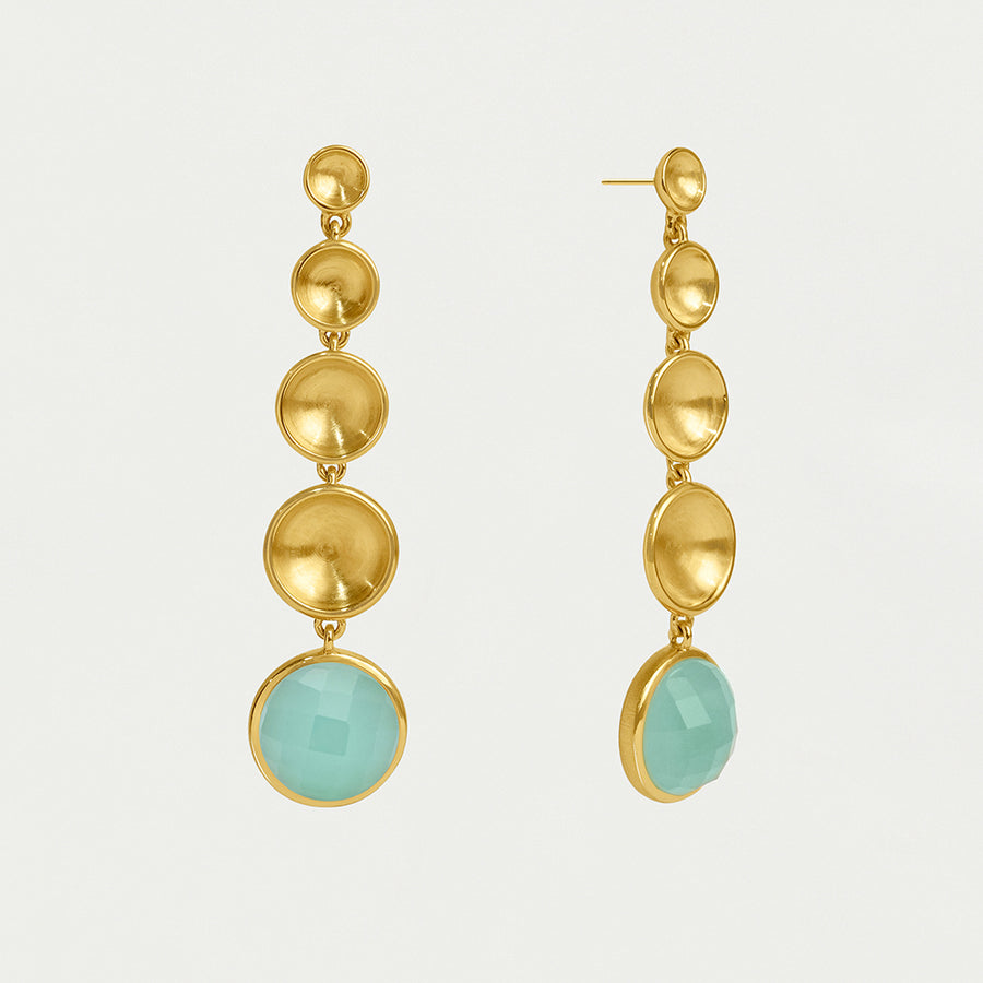Sol Statement Gemstone Drop Earrings