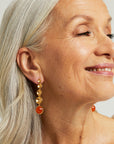 Sol Statement Gemstone Drop Earrings