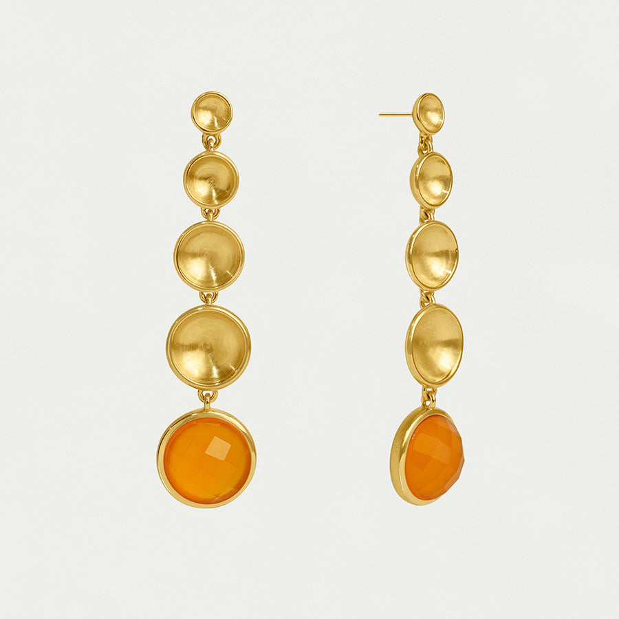 Sol Statement Gemstone Drop Earrings