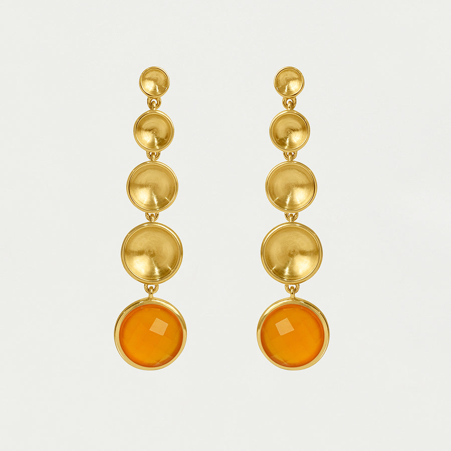 Sol Statement Gemstone Drop Earrings