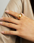 Petit Pavé Statement Ring