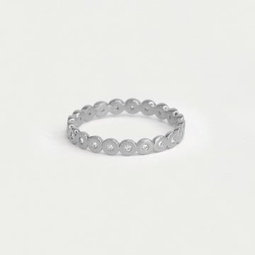 Petit Pavé Simple Stacking Ring