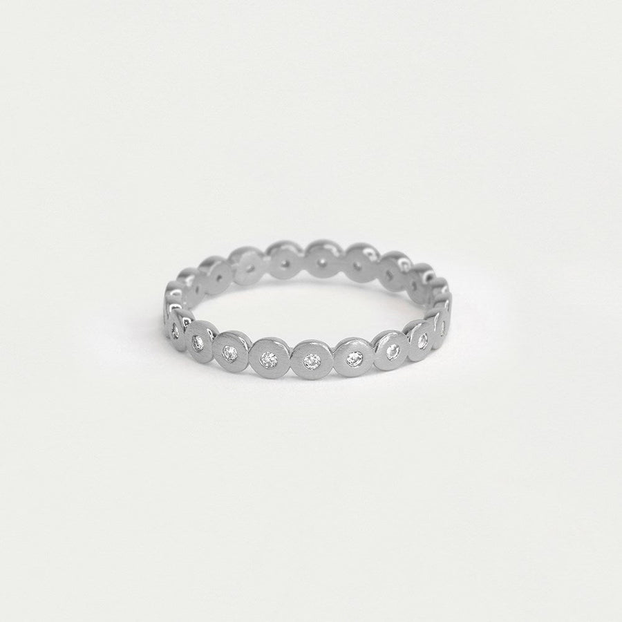 Petit Pavé Simple Stacking Ring