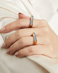 Signature Revival Gemstone Bar Ring