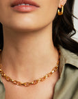 Manhattan Chain Link Statement Necklace