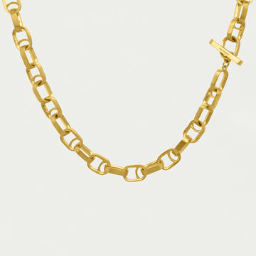 Manhattan Chain Link Statement Necklace