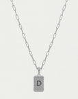 Large Initial Pendant Necklace