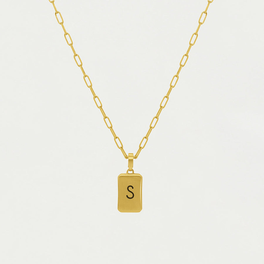 Small Initial Pendant Necklace