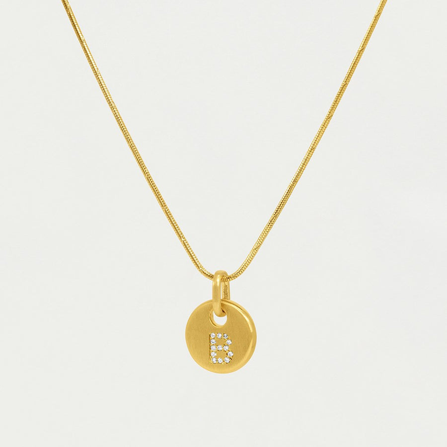 Pave Initial Necklace
