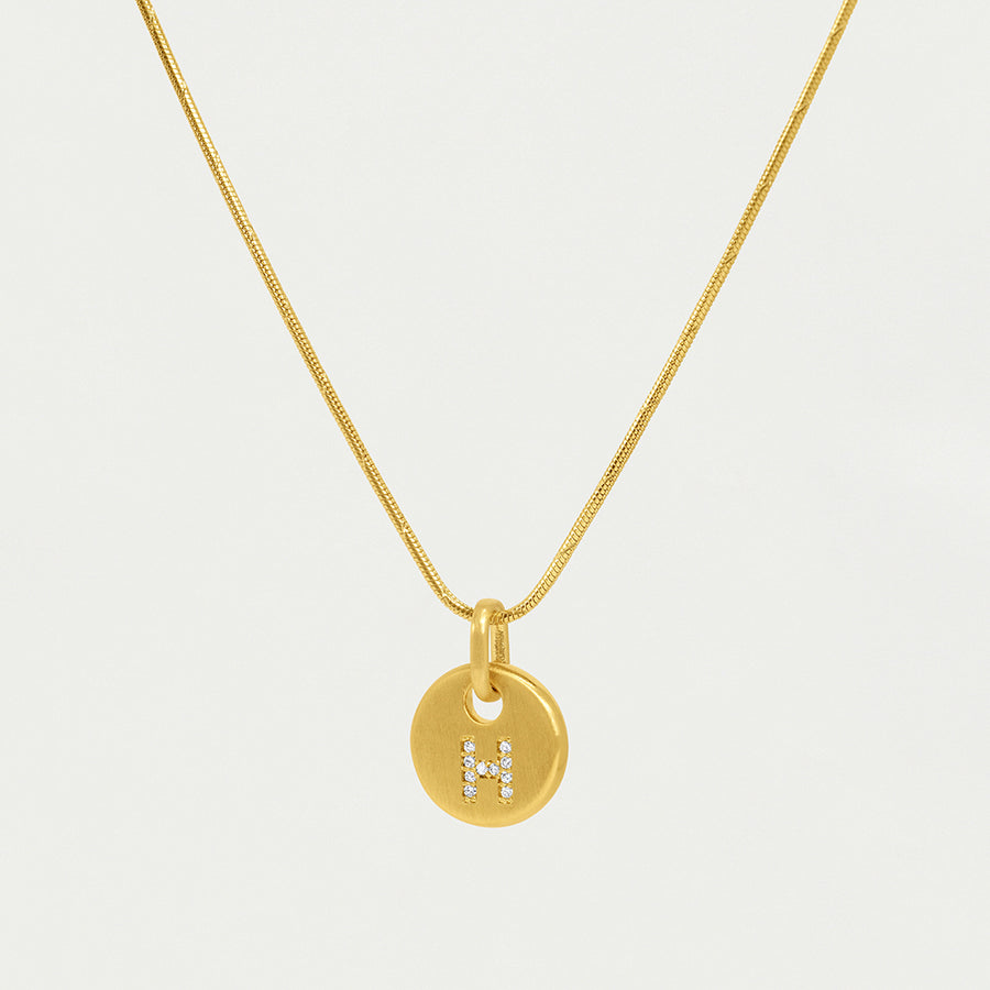 Pave Initial Necklace