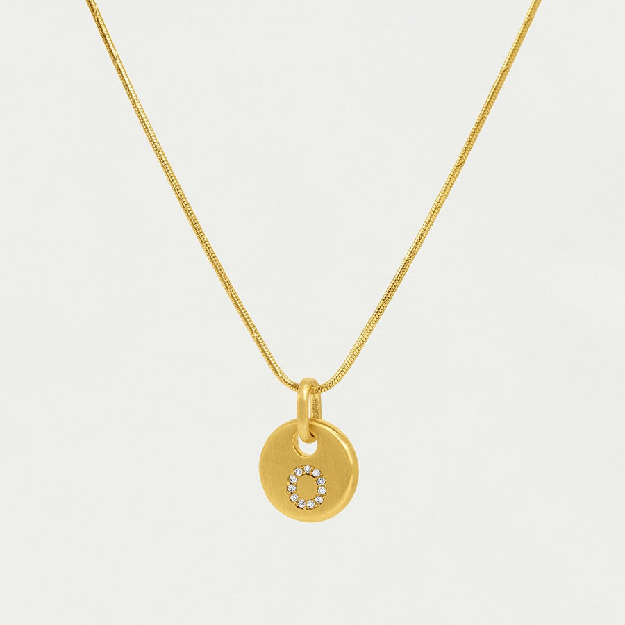 Pave Initial Necklace
