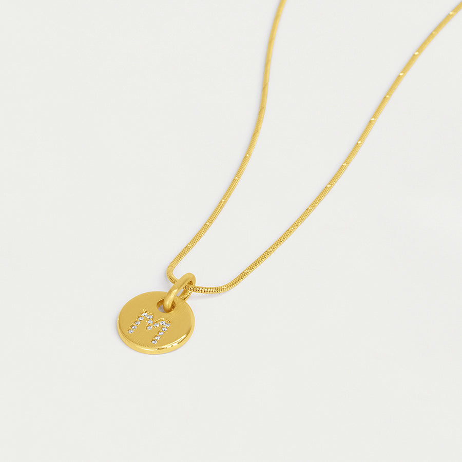 Pave Initial Necklace