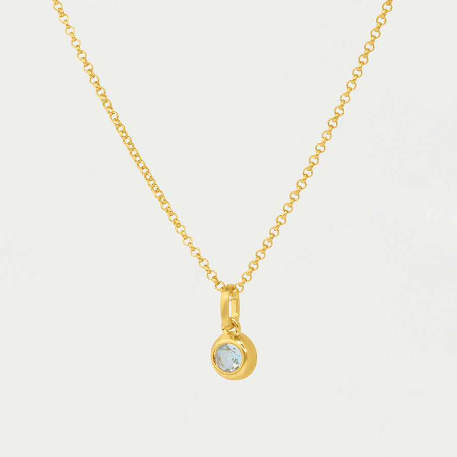 Round Birthstone Necklace